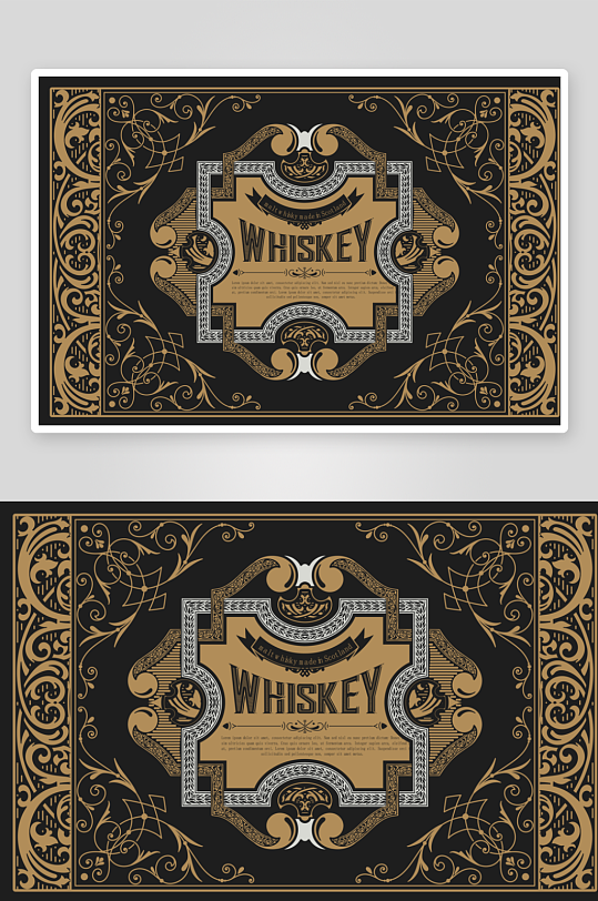 欧式高档大气边框背景-众图网