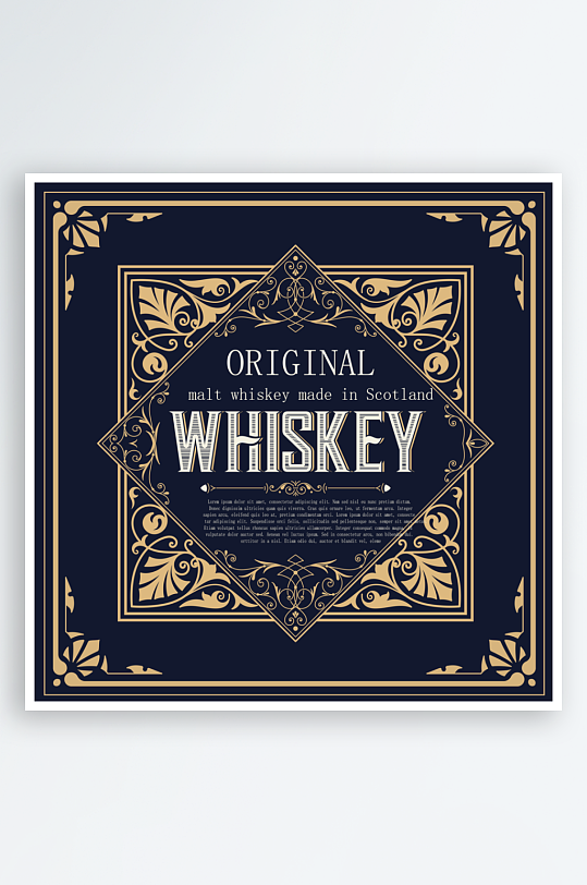 欧式高档大气边框背景-众图网