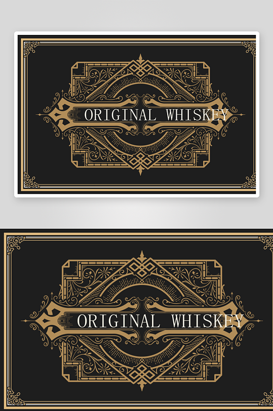 欧式高档大气边框背景-众图网