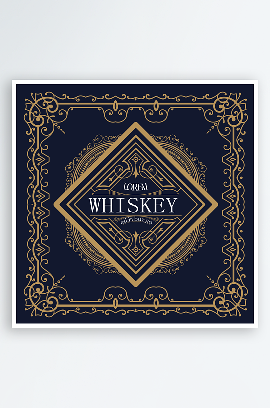 欧式高档大气边框背景-众图网