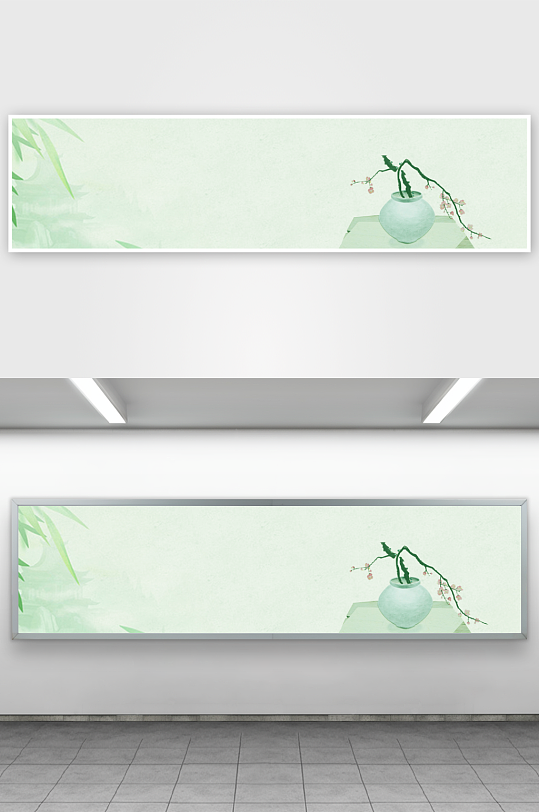 古风水墨背景banner模板-众图网