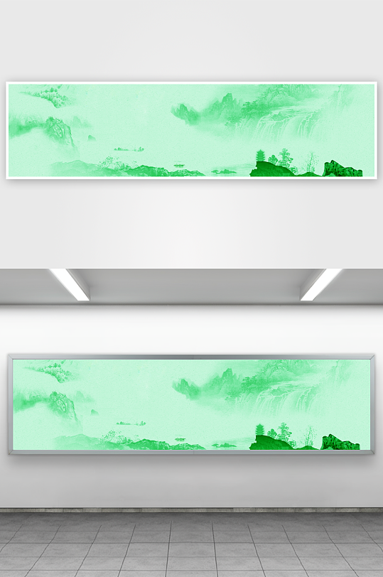 古风水墨背景banner-众图网