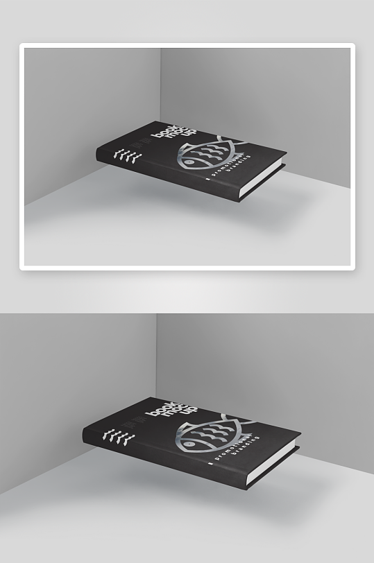 书籍封面内容展示模板样机-众图网