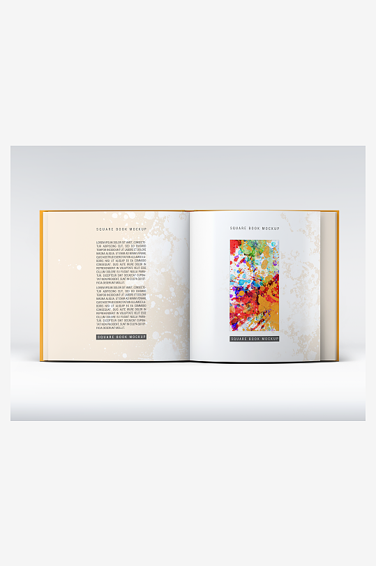 书籍封面内容展示模板样机-众图网