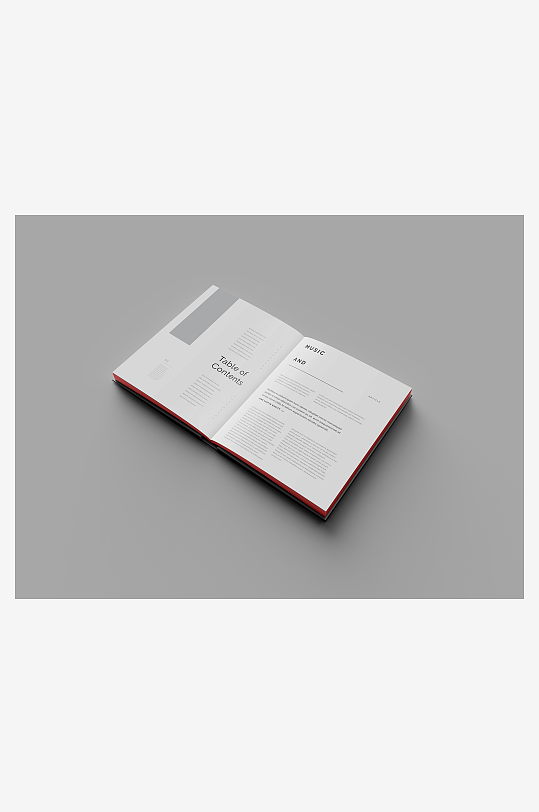 书籍封面内容展示模板样机素材-众图网