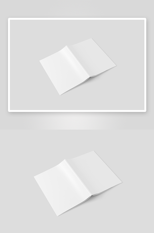 书籍封面内容展示模板样机-众图网