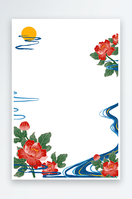 中国风国朝边框模板素材-众图网