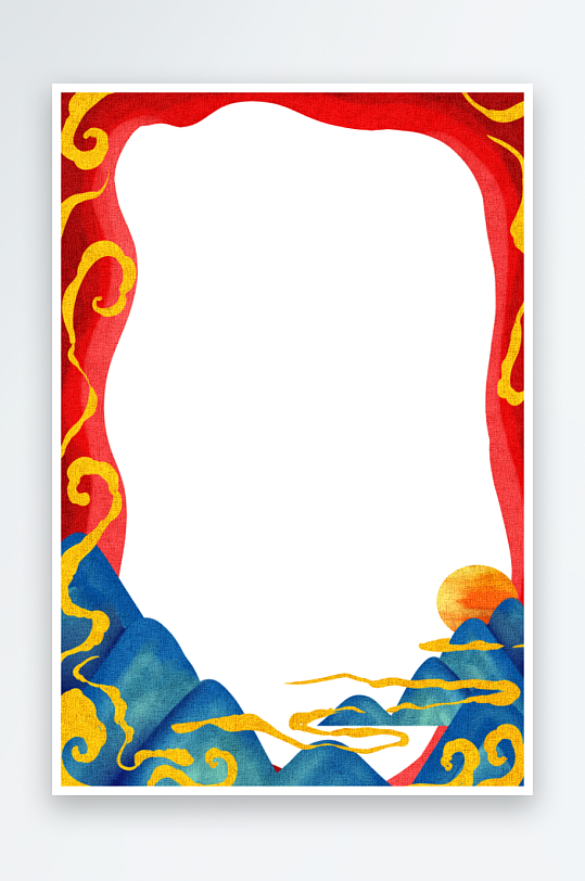 中国风国朝边框模板素材-众图网