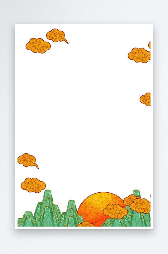 中国风国朝边框模板素材-众图网