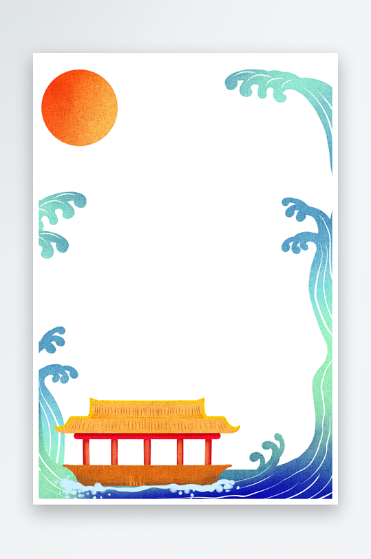 中国风国潮边框模板-众图网