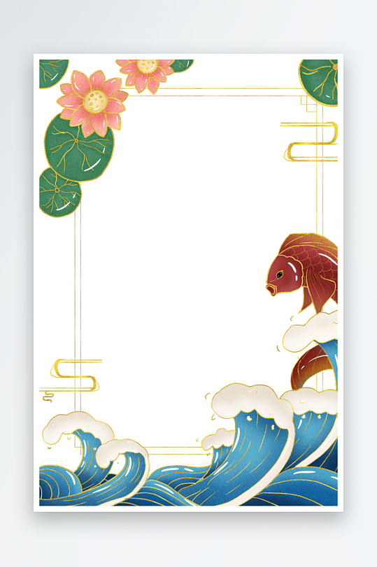 中国风国潮边框模板-众图网