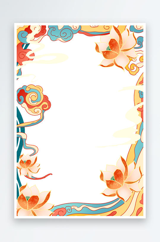 中国风国潮边框模板-众图网