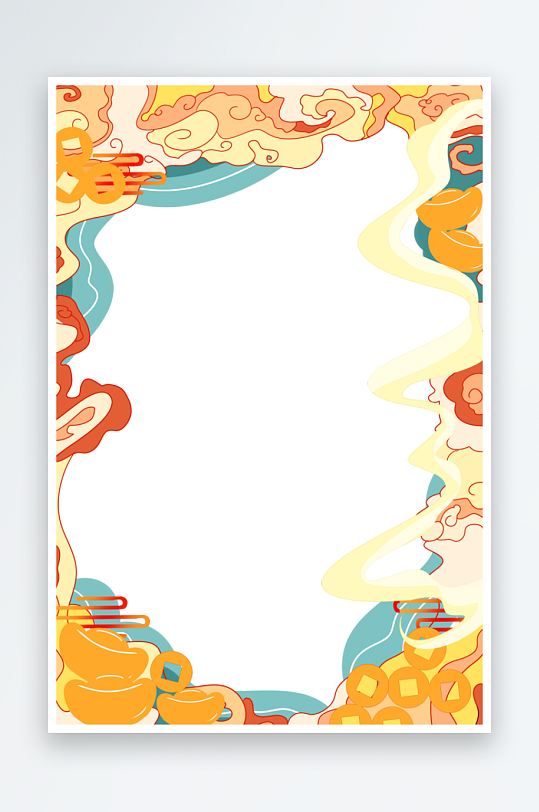 中国风国潮边框模板-众图网