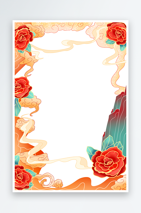 中国风国潮边框模板-众图网