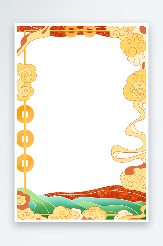 中国风国潮边框模板-众图网