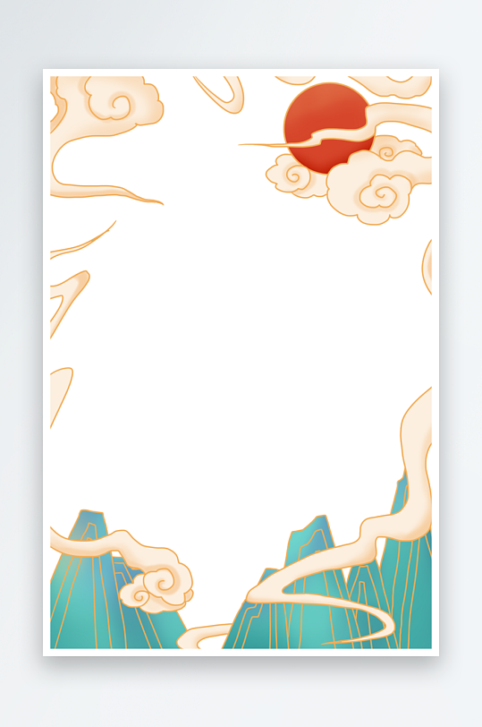 中国风国潮边框模板素材-众图网