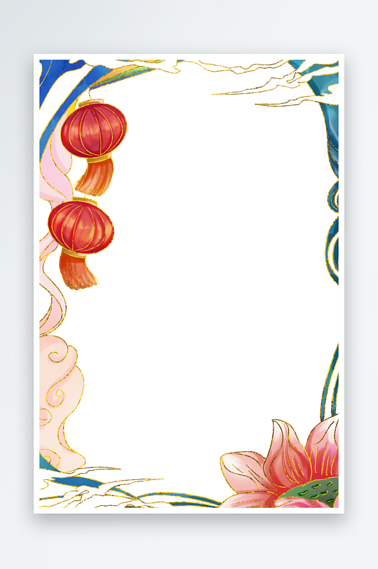 中国风国潮边框模板素材-众图网