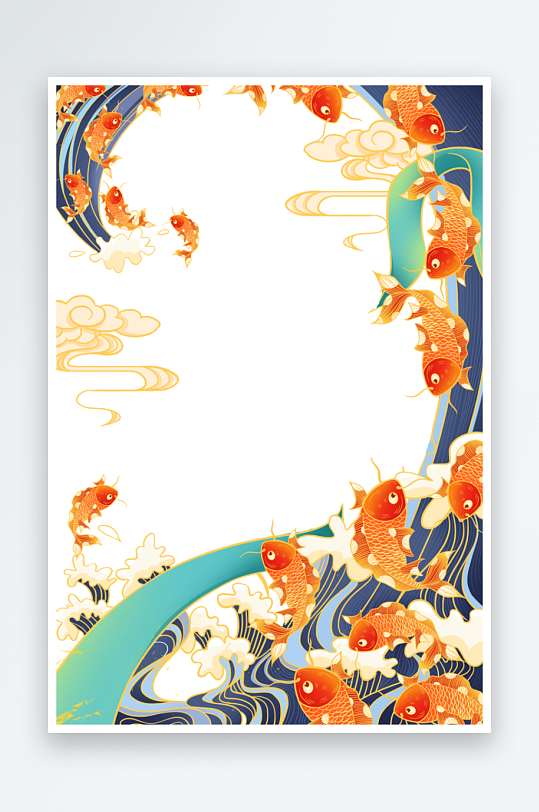 中国风国潮边框模板素材-众图网