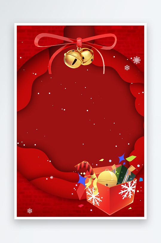 圣诞宣传背景模版素材-众图网
