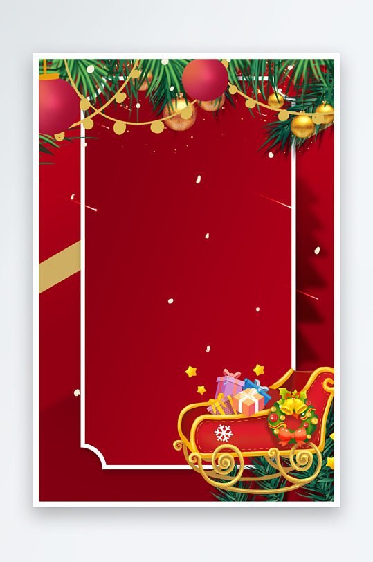 圣诞宣传背景模版素材-众图网