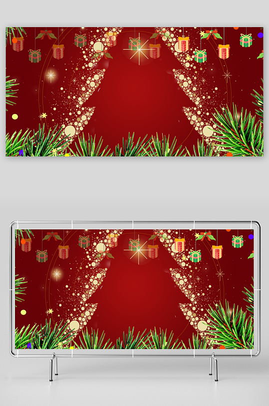 圣诞宣传背景模版素材-众图网