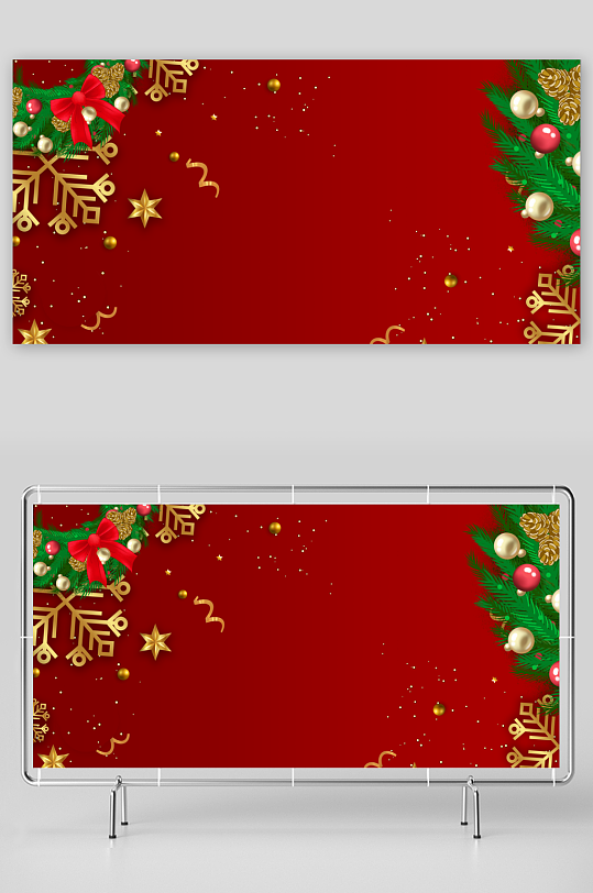 圣诞宣传背景模版素材-众图网