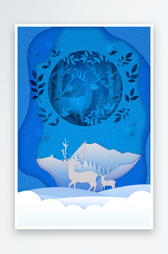 圣诞宣传背景模版素材-众图网