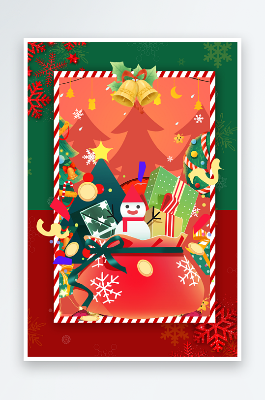 圣诞宣传背景模版素材-众图网