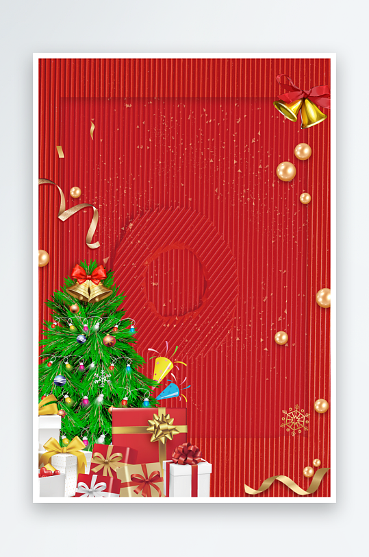 圣诞宣传背景模版素材-众图网