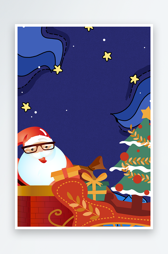 圣诞宣传背景模版-众图网