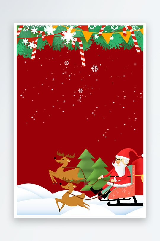 圣诞宣传背景模版-众图网