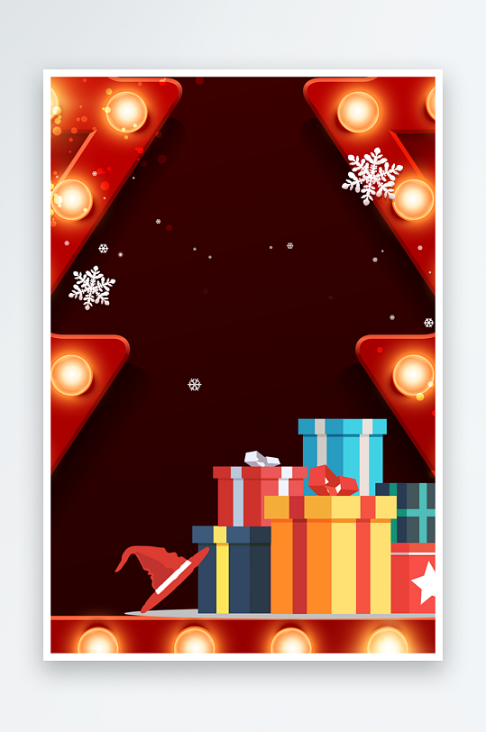 圣诞宣传背景模版素材-众图网