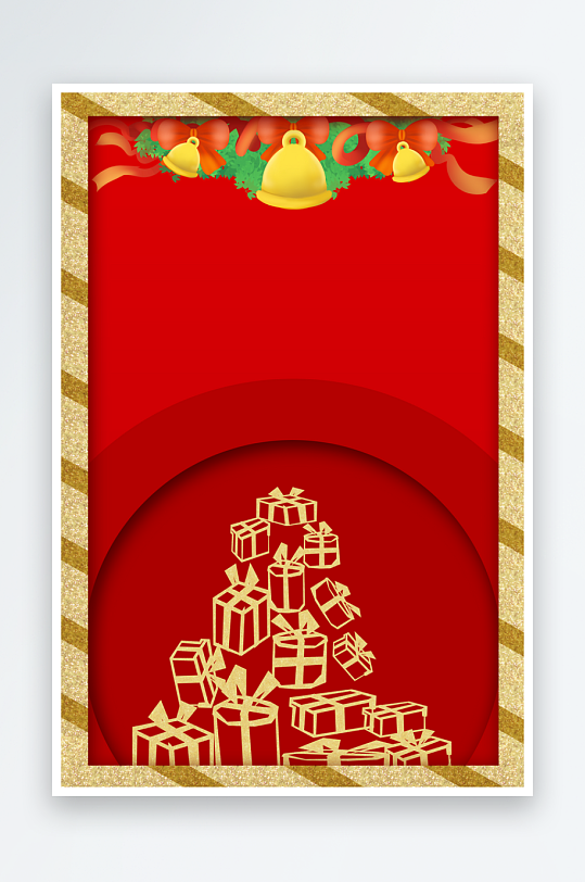 圣诞宣传背景模版素材-众图网