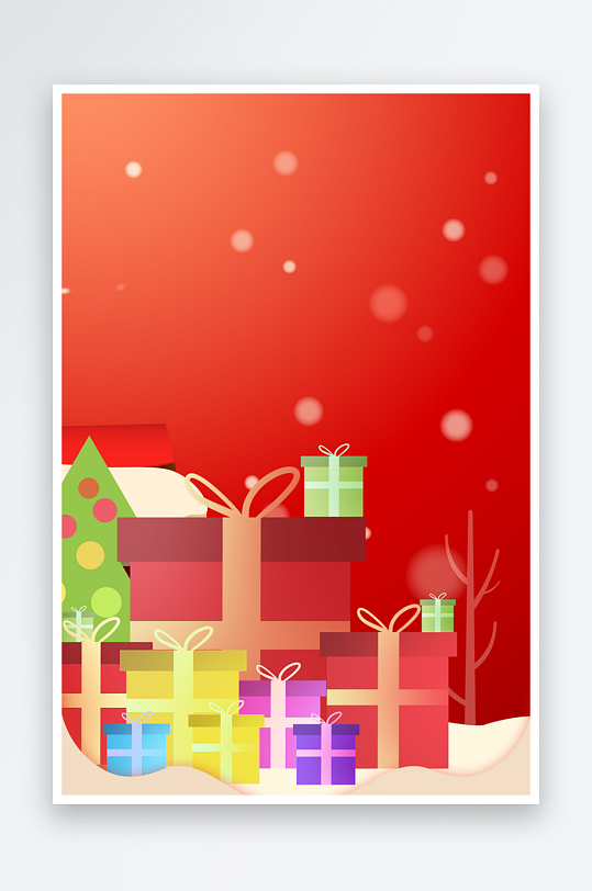 圣诞宣传背景模版素材-众图网