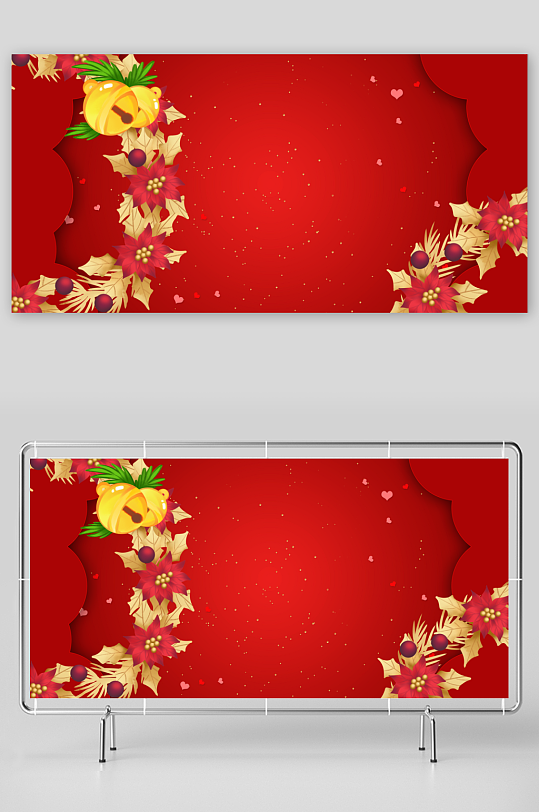 圣诞宣传背景模版素材-众图网