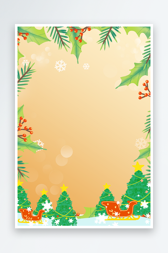 圣诞宣传背景模版素材-众图网