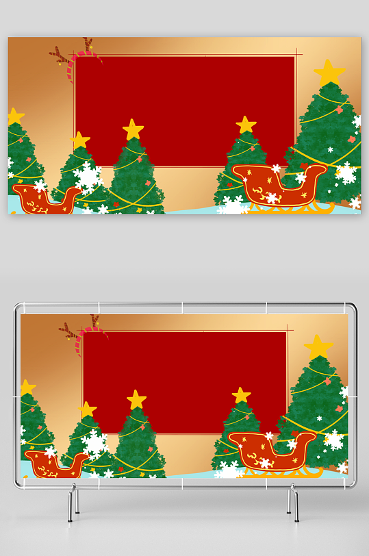 圣诞背景模版素材-众图网