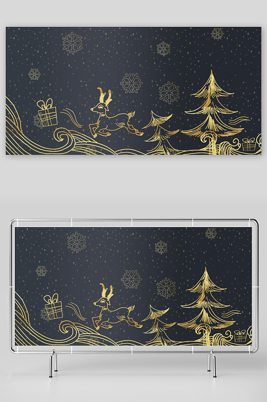 圣诞背景模版素材-众图网