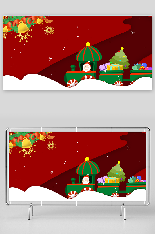圣诞背景模版素材-众图网