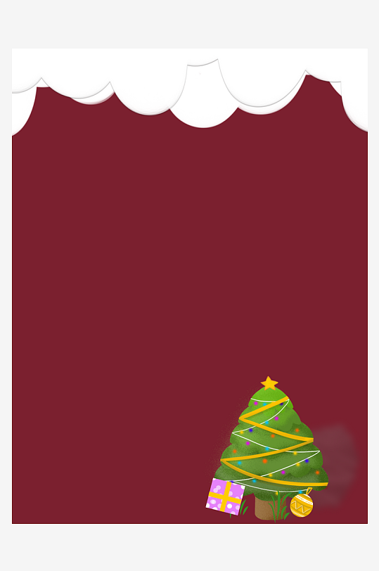 圣诞宣传背景模版素材-众图网