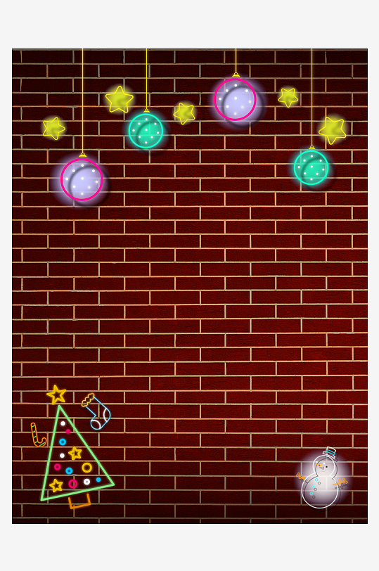 圣诞宣传背景模版素材-众图网