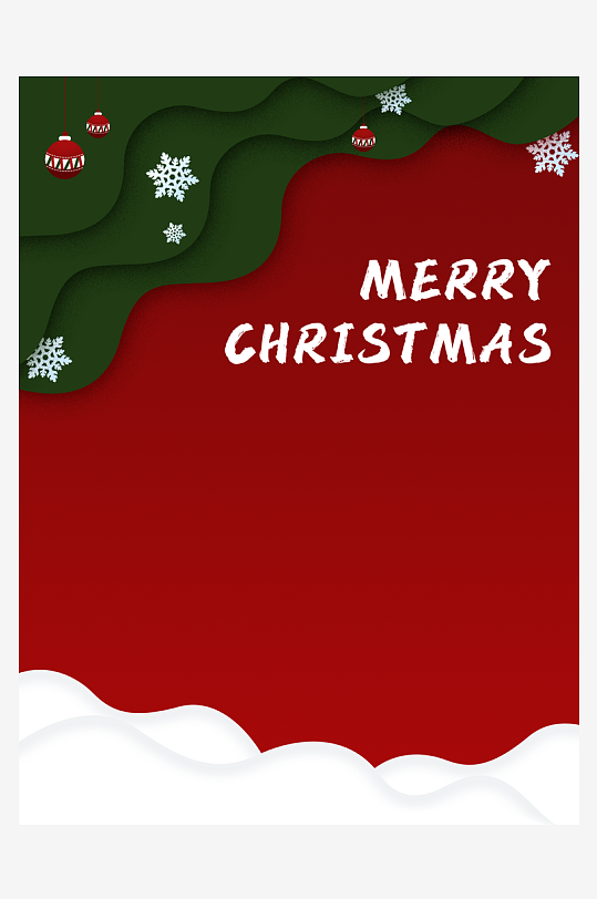 圣诞海报背景模版-众图网