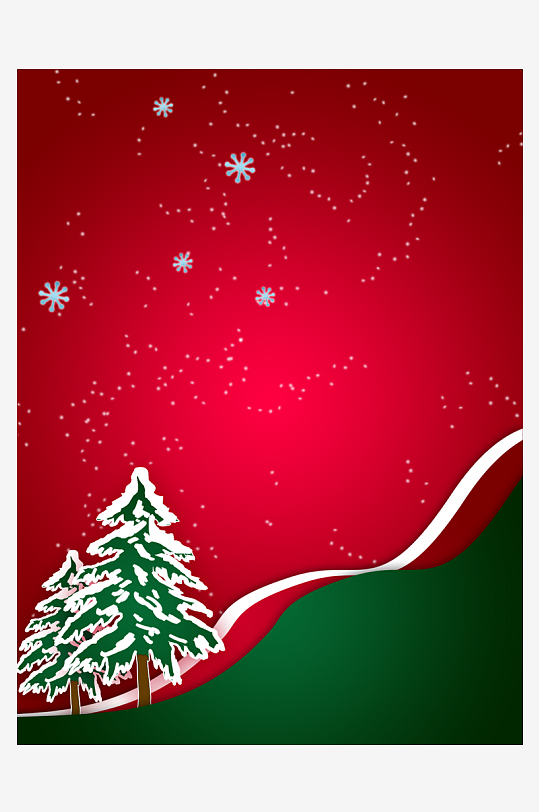 圣诞海报背景模版-众图网