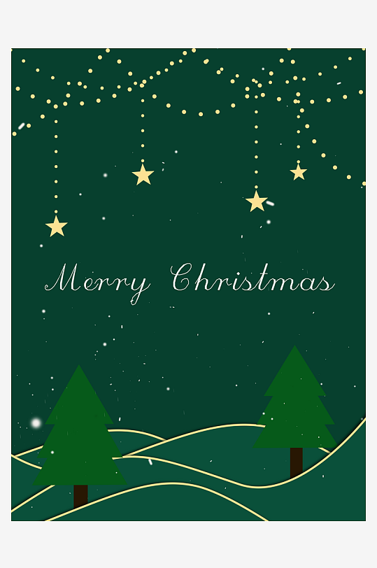 圣诞海报背景模版-众图网