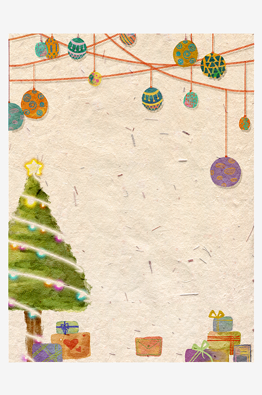 圣诞海报背景模版素材-众图网