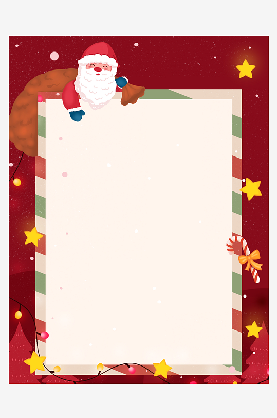 圣诞海报背景模版素材-众图网