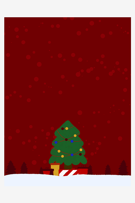 圣诞海报背景模版素材-众图网