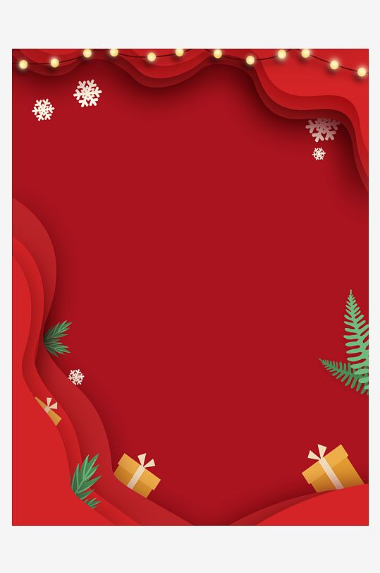 圣诞海报背景模版素材-众图网