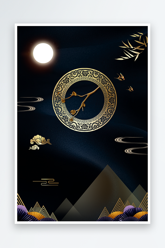 中国风背景模板素材-众图网