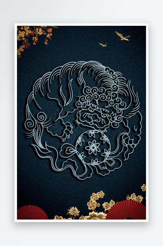 中国风背景模板素材-众图网